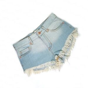 Bullhead Dip Dyed Cut-Off Jean Shorts size 1